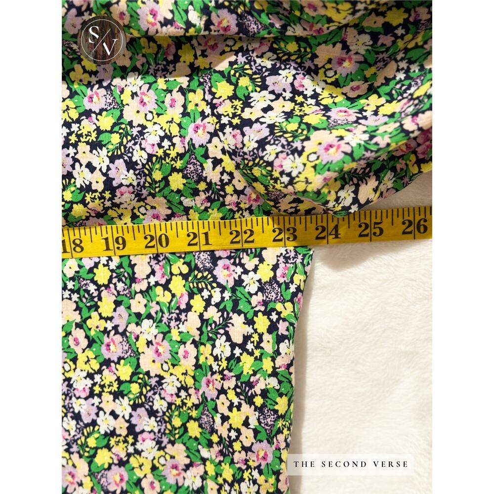 Anthropologie Maeve Ashleigh Puff Long Sleeve Button Down Floral Blouse Small - Picture 6 of 9